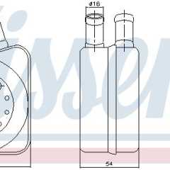Фото товара Радиатор масляный Nissens 90606