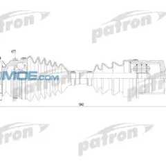 Фото товара Вал привода в сборе (левый) Patron PDS2819