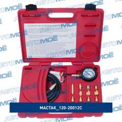 Фото товара Манометр для измерения давления масла, 021 бар, комплект адаптеров Мастак 120-20012C
