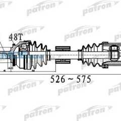 Фото товара Привод левый в сборе Patron PDS0535