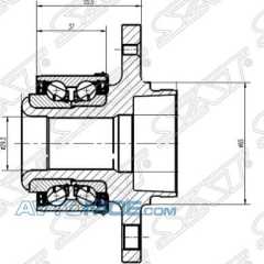 Фото товара Ступица передняя Sat ST6R0407621A для ALFA ROMEO