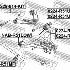 Фото товара Болт с эксцентриком ремкомплект Febest 0229014KIT