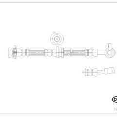 Фото товара Шланг тормозной передний правый Corteco 19036849 для DONGFENG