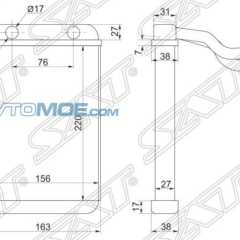 Фото товара Радиатор кондиционера Sat STTY893950 для CADILLAC