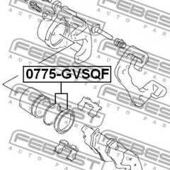 Фото товара Ремкомплект суппорта тормозного переднего Febest 0775GVSQF
