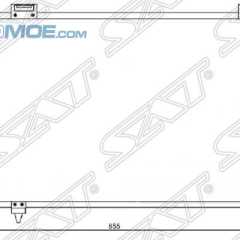 Фото товара Радиатор кондиционера Sat STTY28394A0 для CADILLAC