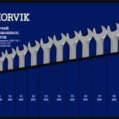 Фото товара Набор ключей комбинированных в сумке 6-24мм, 16 предметов Thorvik CWS0016 для GMC