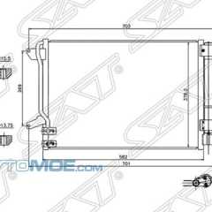 Фото товара Радиатор кондиционера Sat STVW273940 для FORD