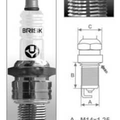 Фото товара Свеча зажигания Brisk N15YC для HYUNDAI