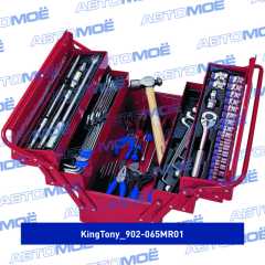 Фото товара Набор инструментов универсальный, раскладной ящик, 65 предметов King Tony 902-065MR01