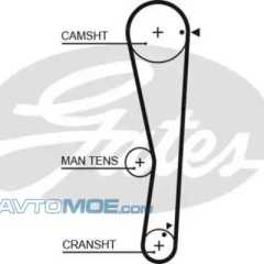 Фото товара Ремень ГРМ Gates 5687XS