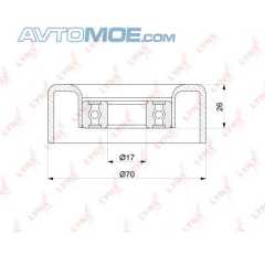 Фото товара Ролик натяжителя ремня генератора LYNXauto PB5262