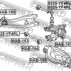 Фото товара Тяга задняя поперечная Febest 0325YF4RL для GMC