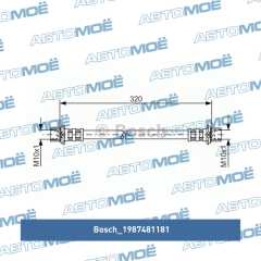 Фото товара Шланг тормозной задний Bosch 1987481181 для SKODA