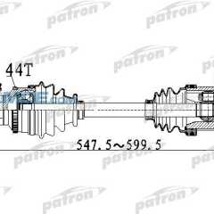 Фото товара Вал приводной, правый Patron PDS2919