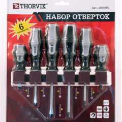 Фото товара Набор отвёрток стержневых на держателе, 6 предметов Thorvik SDS06BC для FAW