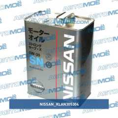 Фото товара Масло моторное Nissan 5W-30 SN 4л Nissan KLAN305304
