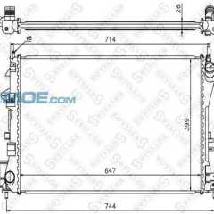 Фото товара Радиатор охлаждения Stellox 1026002SX для CHRYSLER