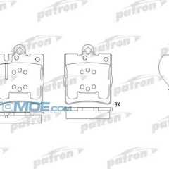 Фото товара Колодки задние Patron PBP1322