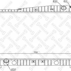 Фото товара Радиатор охлаждения Stellox 1025681SX