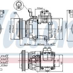 Фото товара Компрессор кондиционера Nissens 89286