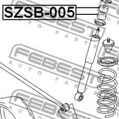 Фото товара Сайлентблок амортизатора заднего Febest SZSB005 для SSANG YONG