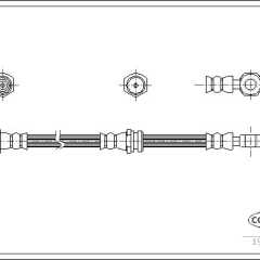 Фото товара Шланг тормозной передний /Реализация/ Corteco 19033016 для DONGFENG
