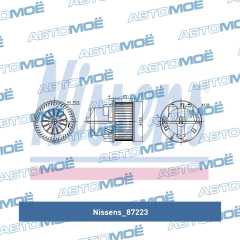 Фото товара Мотор отопителя Nissens 87223